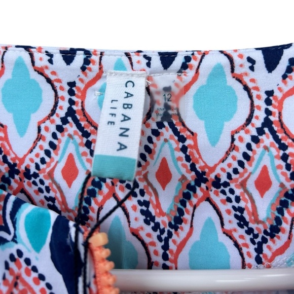 NWT Cabana Life Girl’s St. Barts Wash Guard Long Sleeve Swim Top - Size 12 - Picture 2 of 9